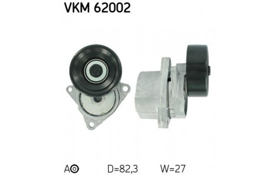 Tensioner Pulley, v-ribbed belt VKM 62002 SKF