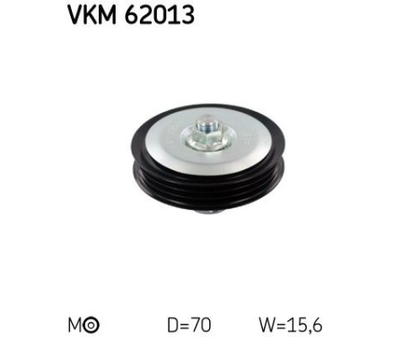 Tensioner Pulley, v-ribbed belt VKM 62013 SKF