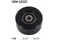 Tensioner Pulley, v-ribbed belt VKM 62022 SKF