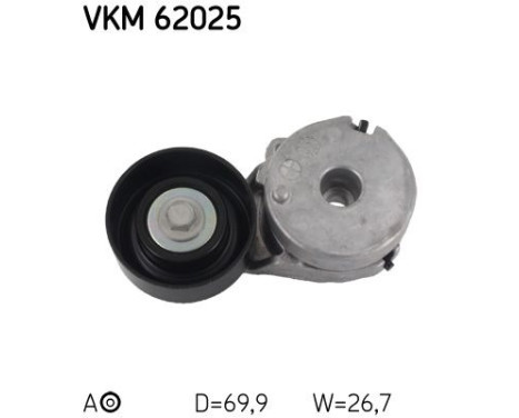 Tensioner Pulley, v-ribbed belt VKM 62025 SKF