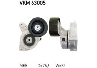 Tensioner Pulley, v-ribbed belt VKM 63005 SKF