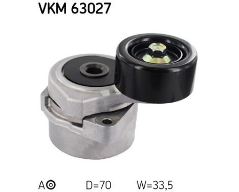 Tensioner Pulley, v-ribbed belt VKM 63027 SKF