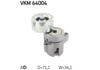 Tensioner Pulley, v-ribbed belt VKM 64004 SKF