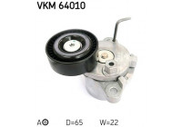 Tensioner Pulley, v-ribbed belt VKM 64010 SKF