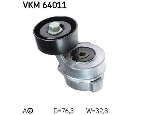 Tensioner Pulley, v-ribbed belt VKM 64011 SKF