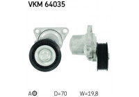 Tensioner Pulley, v-ribbed belt VKM 64035 SKF
