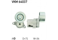 Tensioner Pulley, v-ribbed belt VKM 64037 SKF