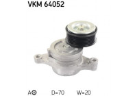 Tensioner Pulley, v-ribbed belt VKM 64052 SKF