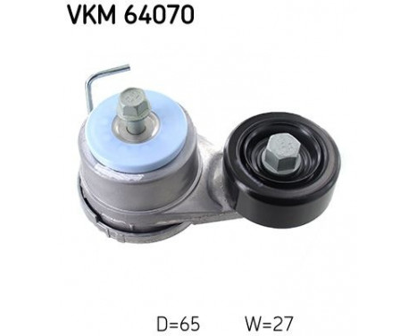 Tensioner Pulley, v-ribbed belt VKM 64070 SKF