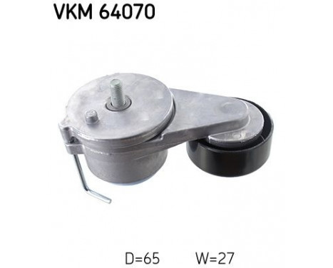 Tensioner Pulley, v-ribbed belt VKM 64070 SKF, Image 2