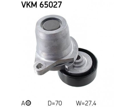 Tensioner Pulley, v-ribbed belt VKM 65027 SKF, Image 2