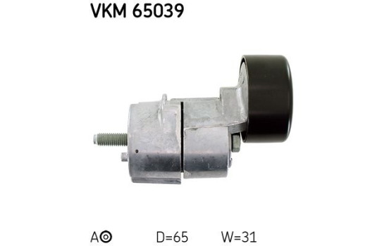 Tensioner Pulley, v-ribbed belt VKM 65039 SKF, Image 3