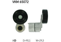 Tensioner Pulley, v-ribbed belt VKM 65072 SKF