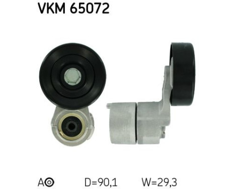 Tensioner Pulley, v-ribbed belt VKM 65072 SKF
