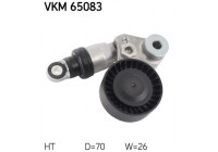 Tensioner Pulley, v-ribbed belt VKM 65083 SKF