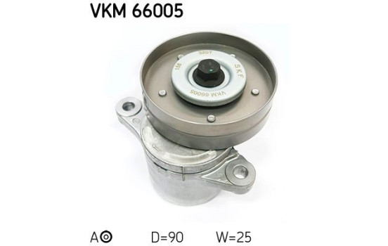 Tensioner Pulley, v-ribbed belt VKM 66005 SKF