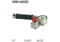 Tensioner Pulley, v-ribbed belt VKM 66020 SKF