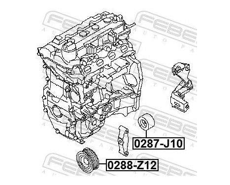 Tensioner Pulley, v-ribbed belt, Image 3