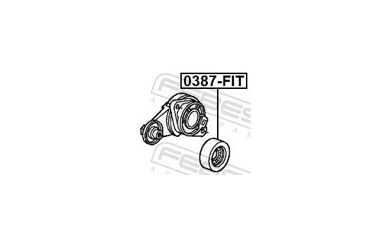 Tensioner Pulley, v-ribbed belt, Image 3