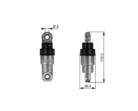 Vibration Damper, v-ribbed belt DriveAlign® T38218 Gates
