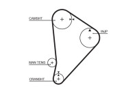 Timing belt 5044 Gates