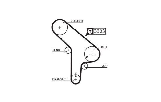 Timing belt 5078 Gates