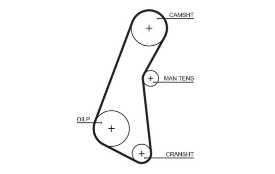 Timing belt 5121 Gates