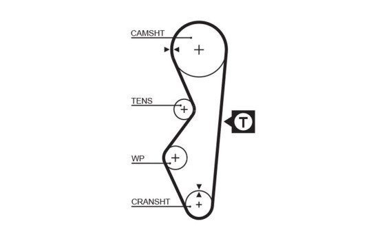 Timing belt 5124 Gates