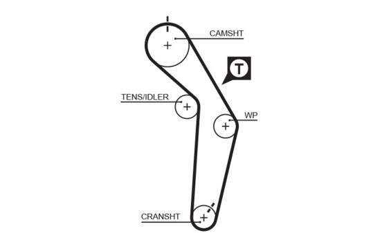 Timing belt 5182XS Gates, Image 2
