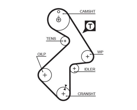 Timing belt 5202XS Gates, Image 2