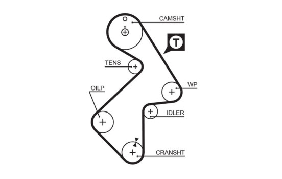 Timing belt 5202XS Gates, Image 2