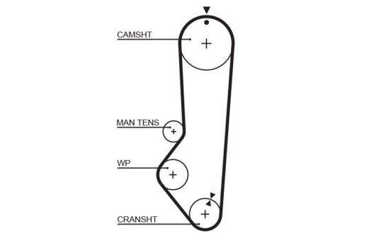 Timing belt 5224XS Gates