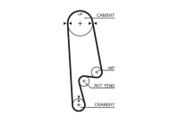 Timing belt 5234XS Gates