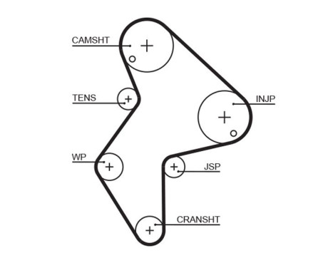 Timing belt 5249XS Gates
