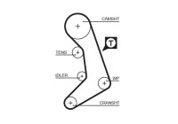 Timing belt 5398XS Gates