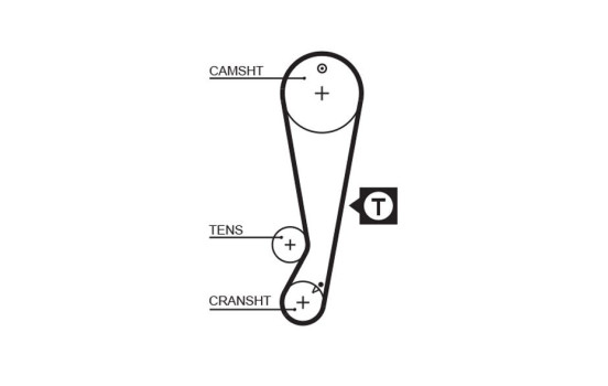Timing belt 5403XS Gates