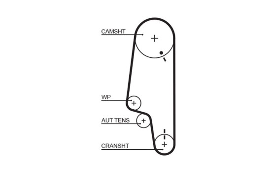 Timing belt 5428XS Gates