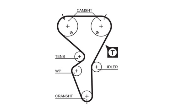 Timing belt 5458XS Gates