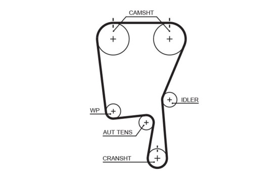 Timing belt 5490XS Gates