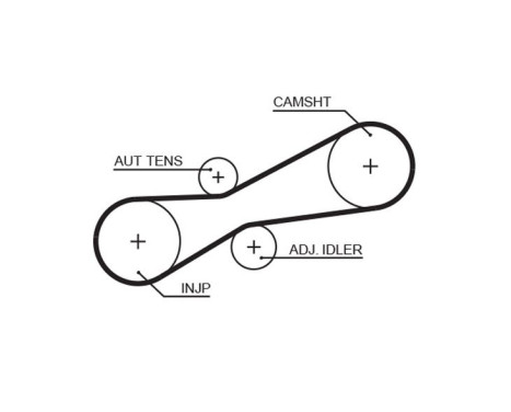 Timing belt 5494XS Gates, Image 2
