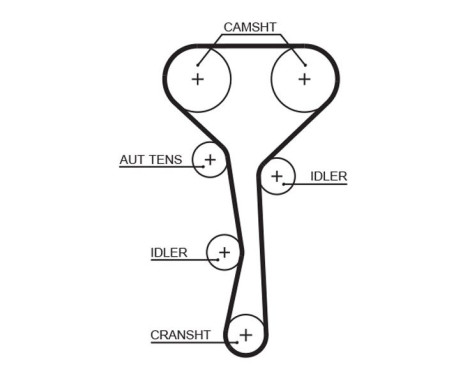 Timing belt 5507XS Gates