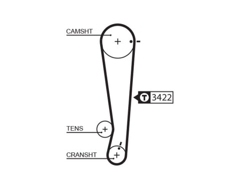 Timing belt 5511XS Gates, Image 2