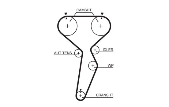 Timing belt 5514XS Gates