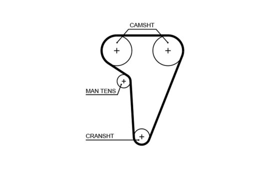 Timing belt 5549XS Gates