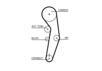 Timing belt 5601XS Gates