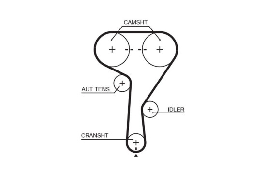 Timing belt 5603XS Gates, Image 2