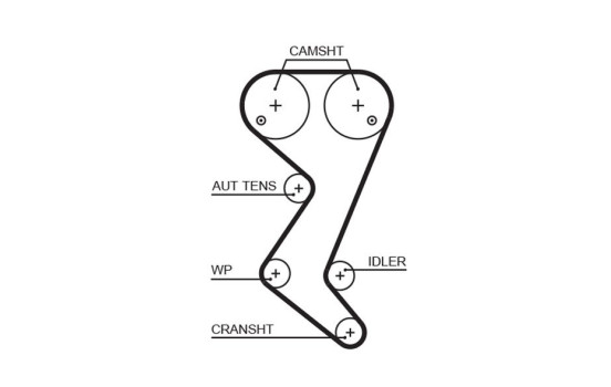 Timing belt 5608XS Gates