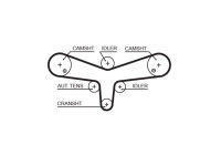 Timing belt 5624XS Gates