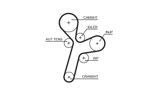 Timing belt 5634XS Gates