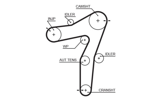 Timing belt 5663XS Gates